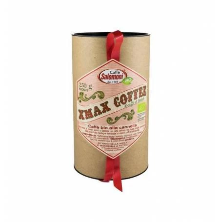 Cafea de Craciun cu scortisoara - eco-bio 250g Xmax Box - Caffe Salomoni