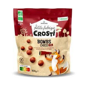 Bilute expandate pentru copii cu ciocolata, eco-bio, 350 g, Crosti