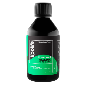 LVC3 - Vitamina C, D3, K2 plus Zinc lipozomala, 240 ml, Lipolife