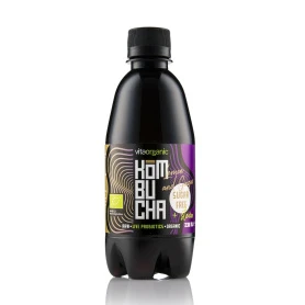 Kombucha cu lamaie si ghimbir indulcita cu stevia, eco-bio, 330 ml, Vita Organic
