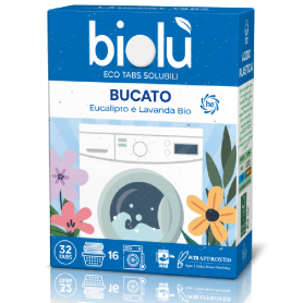 Tablete ecologice pentru masina de spalat rufe cu eucalipt si lavanda, 32 bucati, Biolu