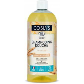 Gel de dus si sampon cu cereale, eco-bio, 1000 ml,  Coslys