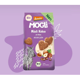 Biscuiti cu Alune de Padure si Cacao, eco-bio, 125 g, Mogli