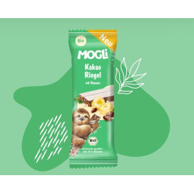 Baton cu Banane si Cacao, eco-bio, 25 g, Mogli