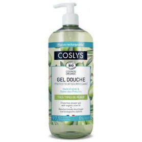 Gel de dus protector, ph neutru, cu ulei de masline, eco-bio, 1000 ml, Coslys