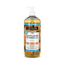 Sapun lichid si gel de dus de Marsilia cu mandarine, eco-bio, 1000 ml, Coslys