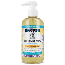 Gel pentru spalare maini, fara sapun, cu extract de lamaie si lavanda, eco-bio, 1000 ml, Coslys