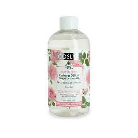 Spuma pentru curatare fara sapun, ten uscat si sensibil, cu trandafiri, eco-bio, 300 ml, Coslys