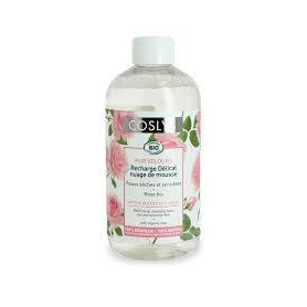 Spuma de curatare fara sapun, pentru ten uscat si sensibil, cu trandafiri, 300 ml, Coslys