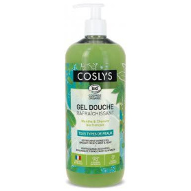 Gel de dus revigorant, cu menta si canepa, eco-bio, 1000 ml, Coslys