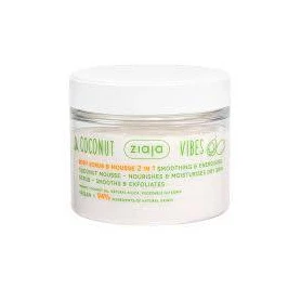 Scrub si Mousse pentru corp, 2 in 1, Coconut Vibes, 270 ml, Ziaja