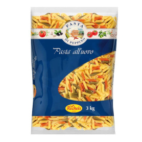 Penne tricolore din grau dur cu ou, 3 kg, Recheis