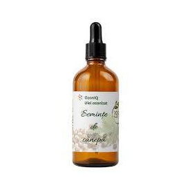 Ulei ozonizat din seminte de canepa, OzonIQ, 100 mL, Aghoras