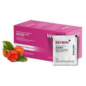 ANTIAGE AA100 cu acid hialuronic + acerola, pentru managementul varstei, 30 plicuri, Kirrano