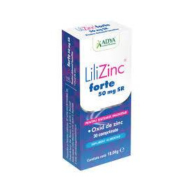 Lili Zinc forte, 50 mg, 30 comprimate, Adya Green Pharma