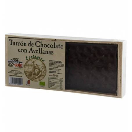 Ciocolata Turron cu alune de padure, 30% cacao - eco-bio 200g  - Sole