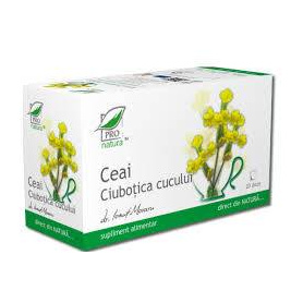 Ceai Ciubotica Cucului, 25 plicuri, Medica - ProNatura