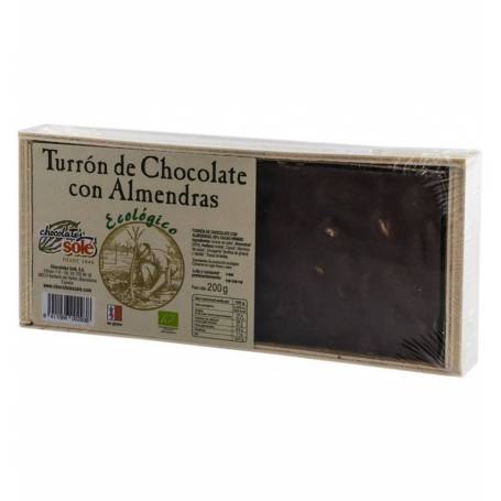 Ciocolata Turron cu migdale, 30% cacao - eco-bio 200g  - Sole