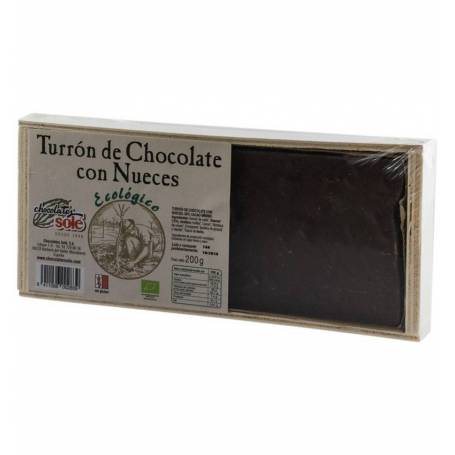Ciocolata Turron cu nuca,  30% cacao - eco-bio 200g  - Sole