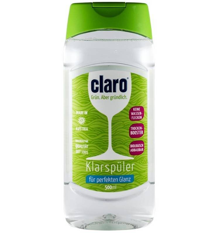 Claro - Solutie De Clatire Pentru Masina De Spalat Vase - Eco-bio 500ml - Claro