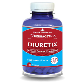 DIURETIX - diuretic, reduce edemele, 120 capsule, Herbagetica