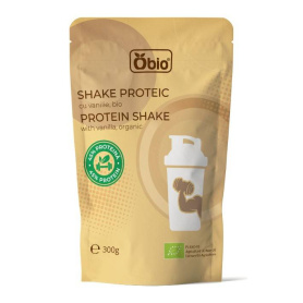 Shake proteic cu vanilie, eco-bio, 300 g, Obio