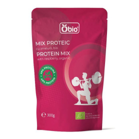 Mix proteic cu zmeura, eco-bio, 300 g, Obio