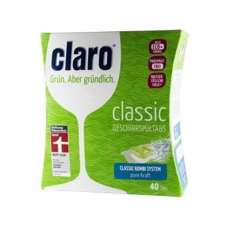 Tablete eco-bio pentru masina de spalat vase 40 tablete 640g - Claro