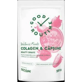 Beauty Shake Colagen si Capsune, 200 g, Good Routine - Secom