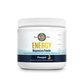 Pudra energetica de Magneziu cu aroma de Ananas, 225 g, Secom