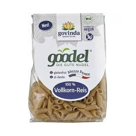 Penne din orez integral, fara gluten, eco-bio, 250 g, Govinda
