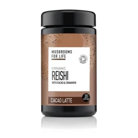 Organic Reishi Cacao Latte Pure Grade Extract, 1000 mg, 140 grame, 20 portii, MushroomsForLife