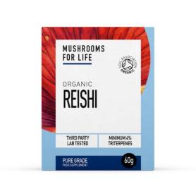 Organic Reishi Pure Grade Extract Powder, 1000 mg, 60 grame, MushroomsForLife
