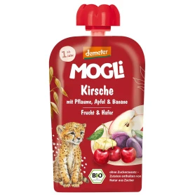 Piure din cirese amare, prune, banane, mar si ovaz, eco-bio, 100 g, ManagisBIO